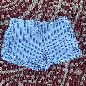 Brandy Melville Black and White Striped Shorts!! Size Small